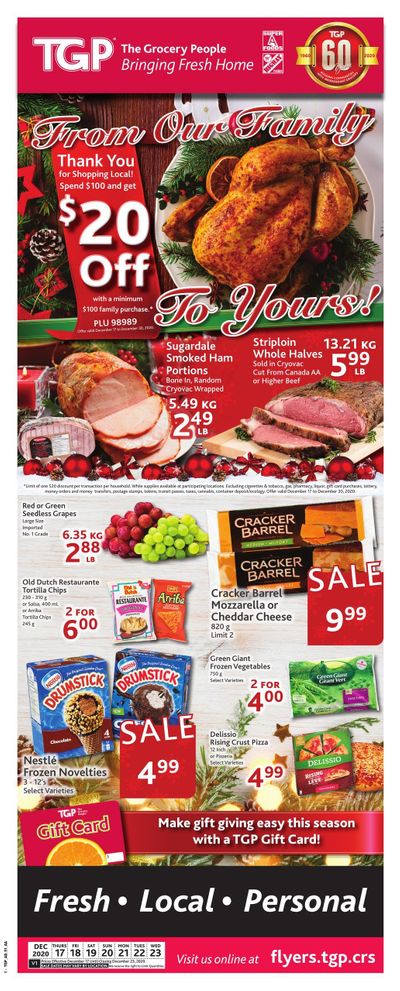 TGP The Grocery People Flyer December 17 to 23