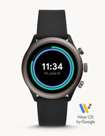 REFURBISHED Fossil Sport Smartwatch Black Silicone For $79.00 At Fossil Canada