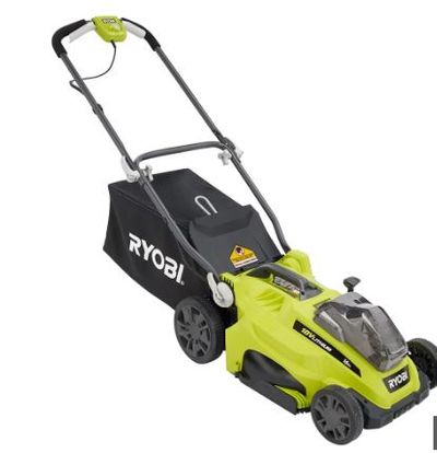 RYOBI 16-inch 18V ONE+ Lithium-Ion Cordless Battery Push Lawn Mower (Tool Only) For $268.00 At The Home Depot Canada
