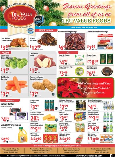 Tru Value Foods Flyer December 16 to 22
