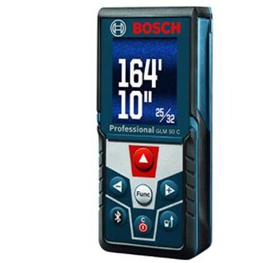 Bosch Bluetooth Enabled Laser Distance Measure with Colour Backlit Display GLM 50 C For $79.98 At Amazon Canada