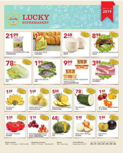 Lucky Supermarket (Edmonton) Flyer September 20 to 26