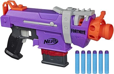 Nerf Fortnite SMG-E Blaster -- Motorized Dart Blasting On Sale for $ 31.99 at Amazon Canada