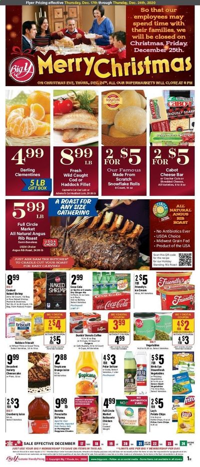 Big Y (MA) Weekly Ad Flyer December 17 to December 24