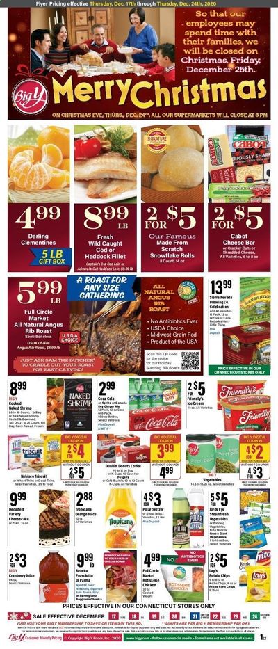 Big Y (CT) Weekly Ad Flyer December 17 to December 24