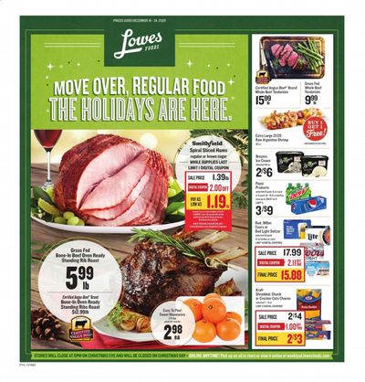 Lowes Foods Weekly Ad Flyer December 16 to December 24
