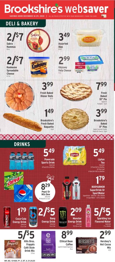 Brookshires Weekly Ad Flyer December 16 to December 29