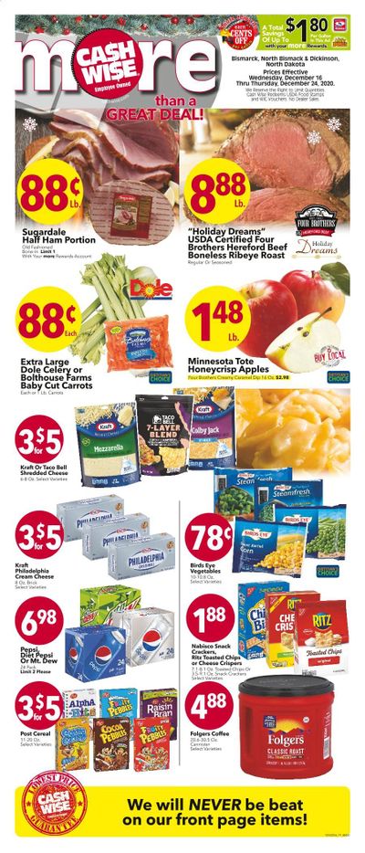 Cash Wise (MN, ND) Weekly Ad Flyer December 16 to December 24