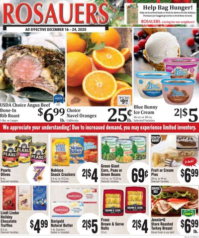 Rosauers Weekly Ad Flyer December 16 to December 24