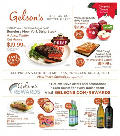 Gelson's Weekly Ad Flyer December 16 to January 3