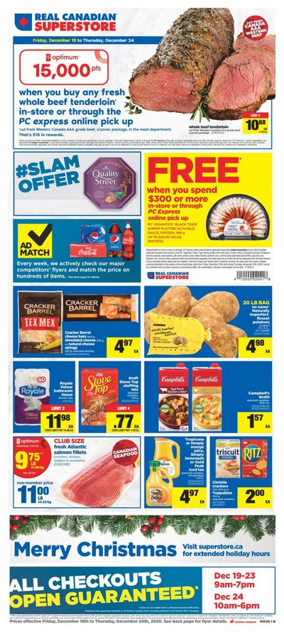 Real Canadian Superstore (West) Flyer December 18 to 24