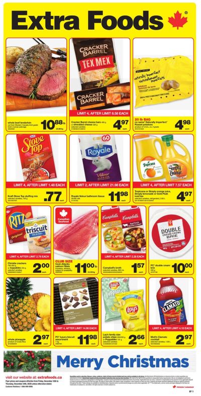 Extra Foods Flyer December 18 to 24