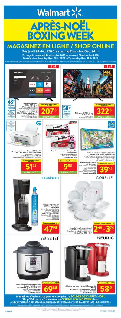 Walmart (QC) Boxing Day/Week Flyer December 24 to 30, 2020