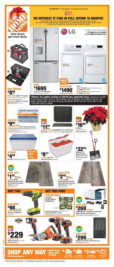 Home Depot (BC) Flyer December 17 to 23