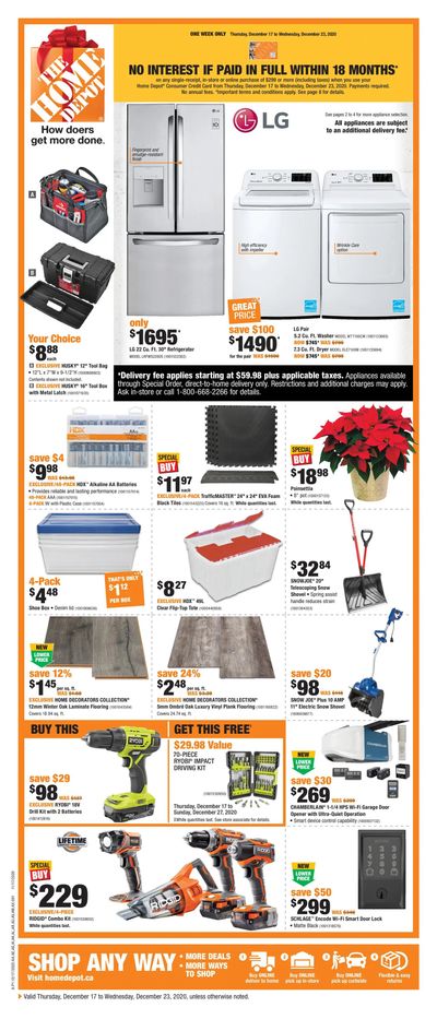Home Depot (Atlantic) Flyer December 17 to 23