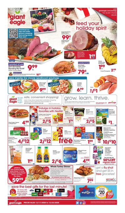 Giant Eagle Holiday Weekly Ad Flyer December 17 to December 23, 2020