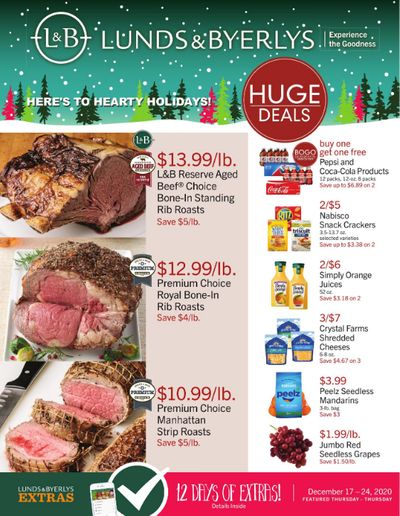 Lunds & Byerlys Christmas Holiday Weekly Ad Flyer December 17 to December 24, 2020