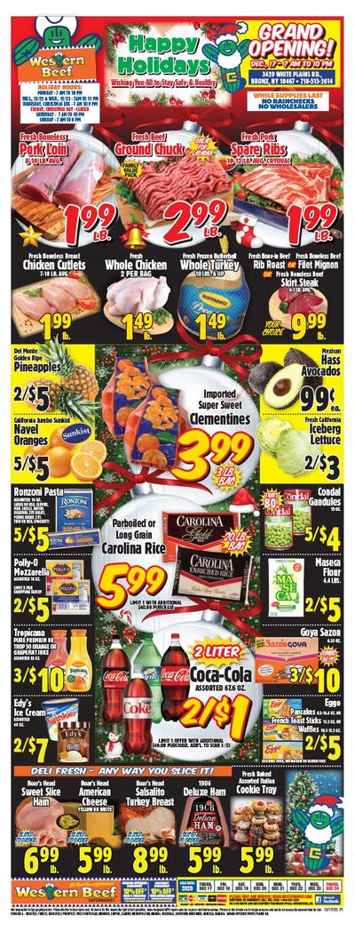 Western Beef Holiday Weekly Ad Flyer December 17 to December 24, 2020