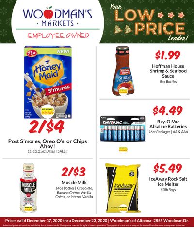 Woodman's Market (WI) Holiday Weekly Ad Flyer December 17 to December 23, 2020