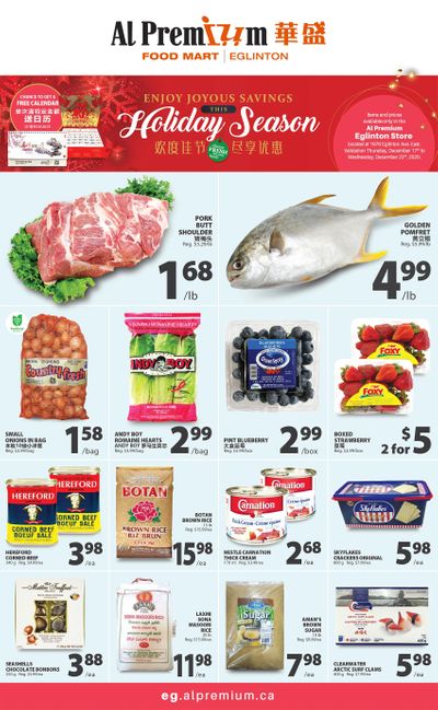 Al Premium Food Mart (Eglinton Ave.) Flyer December 17 to 23