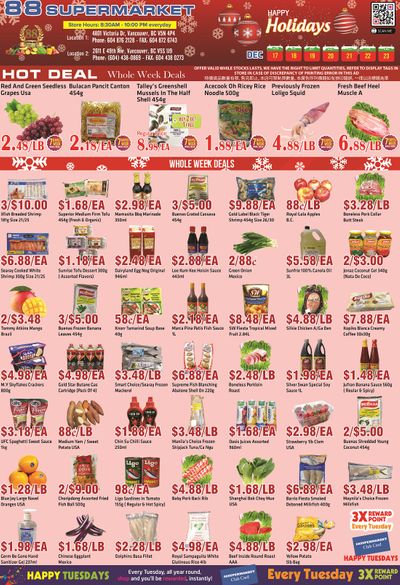 88 Supermarket Flyer December 17 to 23