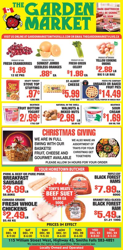 The Garden Market Flyer December 18 to 24