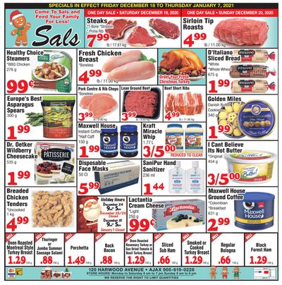 Sal's Grocery Flyer December 18 to January 7