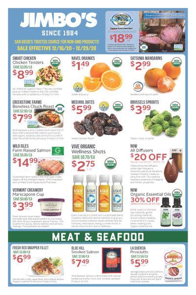 Jimbo's Christmas Holiday Weekly Ad Flyer December 16 to December 29, 2020