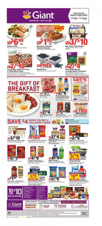 Giant Food Weekly Ad Flyer December 18 to December 25