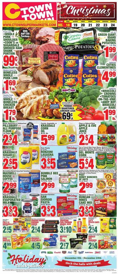 C-Town Weekly Ad Flyer December 18 to December 24