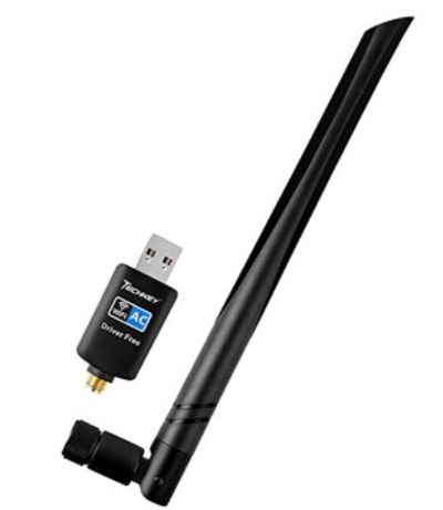 USB WiFi Adapter 600Mbps, Techkey Wireless Network Adapter Dual Band 2.42GHz/5.8GHz WiFi Card 802.11ac WiFi for PC Desktop Laptop Support Windows 10/8.1/8 / 7 / XP/Vista/Mac OS 10.6-10.14 For $18.99 At Amazon Canada