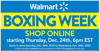 Walmart Canada Boxing Week 2020 Early Sale Online Only