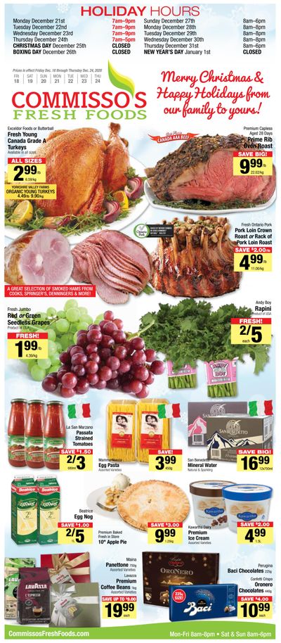 Commisso's Fresh Foods Flyer December 18 to 24