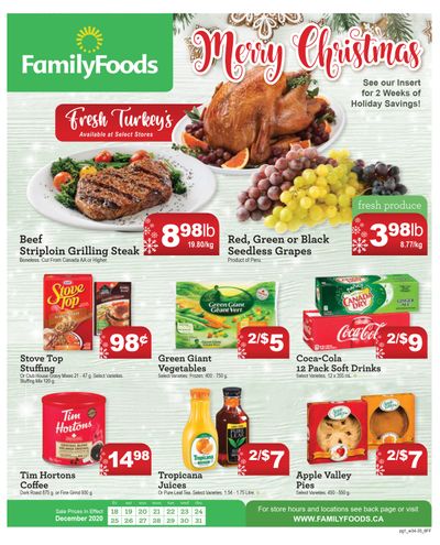 Family Foods Flyer December 18 to 31