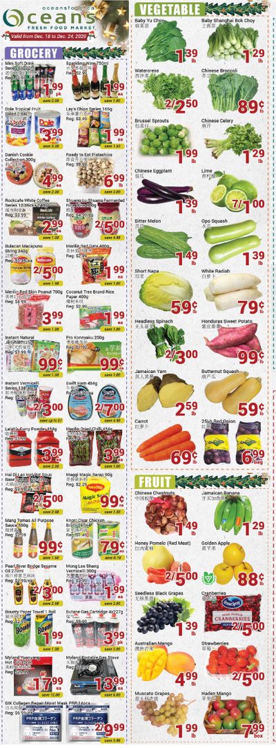 Oceans Fresh Food Market (Mississauga) Flyer December 18 to 24