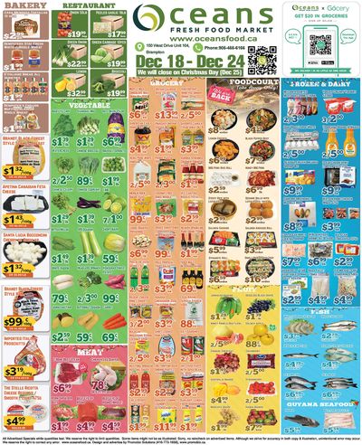 Oceans Fresh Food Market (Brampton) Flyer December 18 to 24