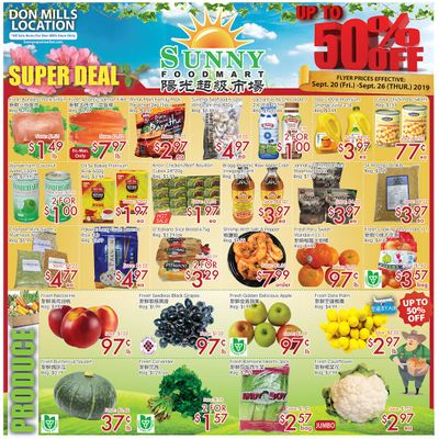 Sunny Foodmart (Don Mills) Flyer September 20 to 26