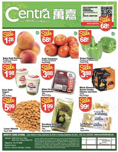 Centra Foods (North York) Flyer September 20 to 26