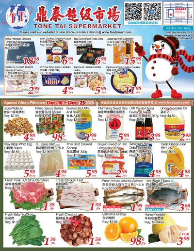 Tone Tai Supermarket Flyer December 18 to 23