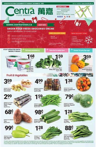 Centra Foods (Barrie) Flyer December 18 to 24