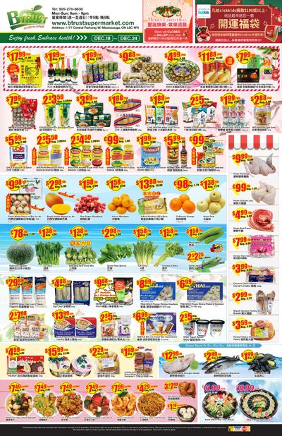 Btrust Supermarket (Mississauga) Flyer December 18 to 24
