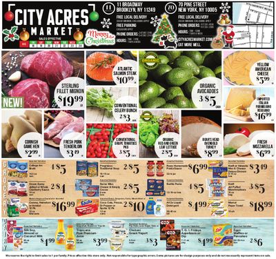 City Acres Market Christmas Holiday Weekly Ad Flyer December 18 to December 24, 2020