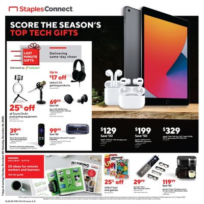 Staples Weekly Ad Flyer December 20 to December 26