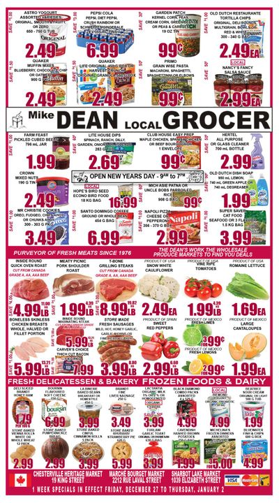 Mike Dean's Super Food Stores Flyer December 27 to January 2
