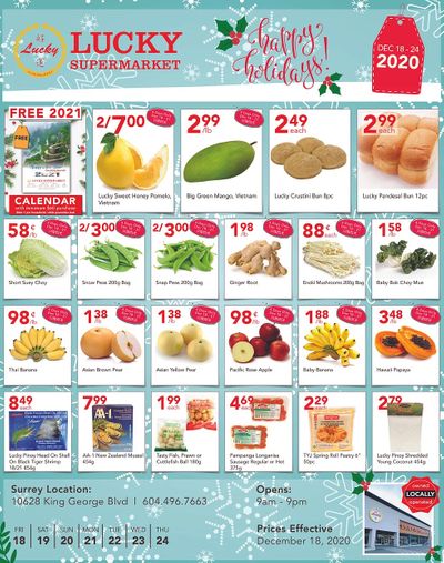 Lucky Supermarket (Surrey) Flyer December 18 to 24