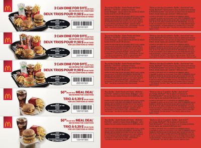 McDonald's Canada Coupons (ON) December 27 to February 2