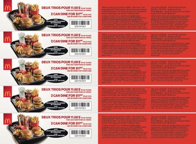 McDonald's Canada Coupons (QC) December 27 to February 2