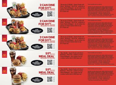 McDonald's Canada Coupons (SK) December 27 to February 2