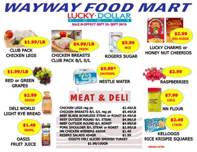 WayWay Food Mart Flyer September 20 to 26