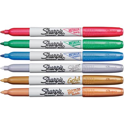 Sharpie Metallic Fine Point Permanent Markers, Assorted, 6/Pack on Sale for $4.97 (Save $7.01) at Staples Canada